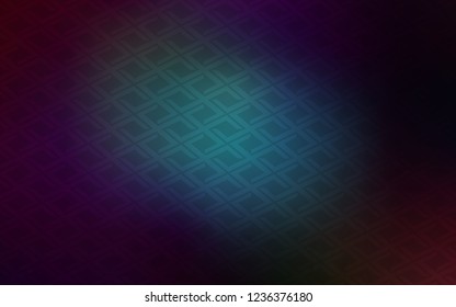 Dark BLUE vector cover in polygonal style. Abstract gradient illustration with rectangles. Smart design for your business advert.