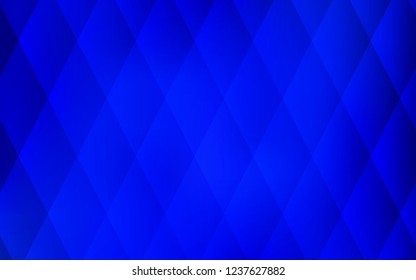 Dark BLUE vector cover in polygonal style. Rectangles on abstract background with colorful gradient. Pattern can be used for websites.