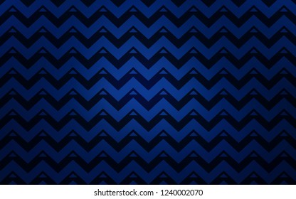 Dark BLUE vector cover with polygonal style. Abstract gradient illustration with triangles, lines. Pattern for booklets, leaflets