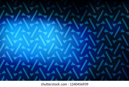 Dark BLUE vector cover with polygonal style. Triangles on abstract background with colorful gradient. Smart design for your adverts.