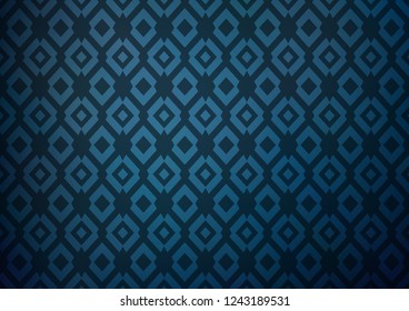 Dark BLUE vector cover in polygonal style. Illustration with set of colorful rectangles. Pattern for commercials.