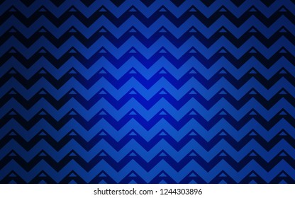 Dark BLUE vector cover with polygonal style. Beautiful illustration with triangles in nature style. Smart design for your adverts.
