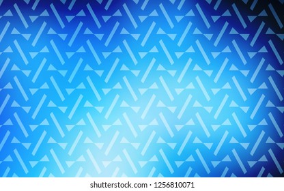 Dark BLUE vector cover with polygonal style. Glitter abstract illustration with triangular shapes. Smart design for your adverts.