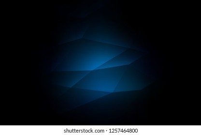 Dark BLUE vector cover in polygonal style. Modern abstract illustration with colorful triangles. Pattern for busines ad, booklets, leaflets