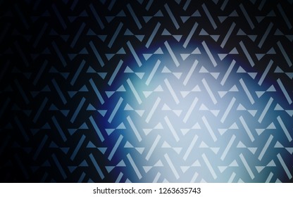Dark BLUE vector cover with polygonal style. Beautiful illustration with triangles in nature style. Smart design for your adverts.
