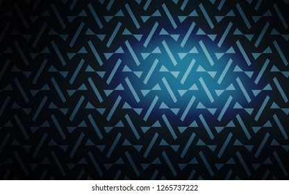 Dark BLUE vector cover with polygonal style. Modern abstract illustration with colorful triangles. Modern template for landing page.