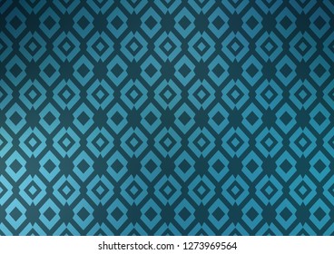 Dark BLUE vector cover in polygonal style. Decorative design in abstract style with rectangles. Best design for your ad, poster, banner.