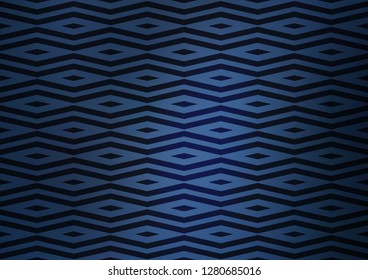 Dark BLUE vector cover in polygonal style. Decorative design in abstract style with triangles. Template for wallpapers.