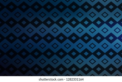 Dark BLUE vector cover in polygonal style. Illustration with set of colorful rectangles. Modern template for your landing page.