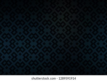 Dark BLUE vector cover in polygonal style. Modern abstract illustration with colorful rectangles. Pattern can be used for websites.