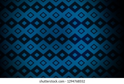 Dark BLUE vector cover in polygonal style. Illustration with set of colorful rectangles. Pattern for busines ad, booklets, leaflets