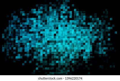 Dark BLUE vector cover in polygonal style. Decorative design in abstract style with rectangles. Smart design for your business advert.