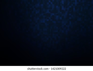 Dark BLUE vector cover in polygonal style. Rectangles on abstract background with colorful gradient. Smart design for your business advert.