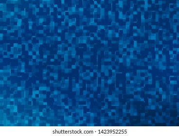 Dark BLUE vector cover in polygonal style. Abstract gradient illustration with rectangles. Pattern can be used for websites.
