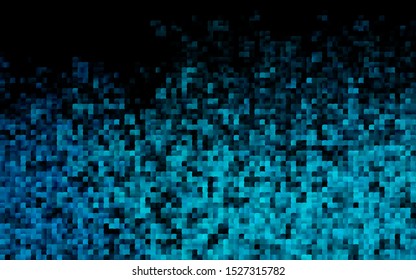 Dark BLUE vector cover in polygonal style. Modern abstract illustration with colorful rectangles. Pattern for commercials.