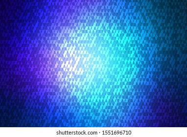 Dark BLUE vector cover in polygonal style. Glitter abstract illustration with triangular shapes. Pattern for commercials.