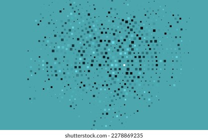 Tapa vectorial azul oscuro en estilo poligonal. Ilustración con un conjunto de rectángulos coloridos. Patrón para comerciales.