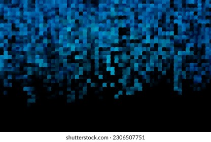 Dark BLUE vector cover in polygonal style. Rectangles on abstract background with colorful gradient. Smart design for your business advert.