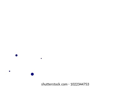 Dark BLUE vector cover with rounded stripes. Decorative shining illustration with lines on abstract template. Best design for your ad, poster, banner.
