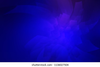 Dark BLUE vector cover with set of hexagons. Illustration with set of colorful hexagons. Beautiful design for your business advert.