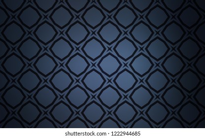 Dark BLUE vector cover with small and big stars. Glitter abstract illustration with colored stars. Template for sell phone backgrounds.