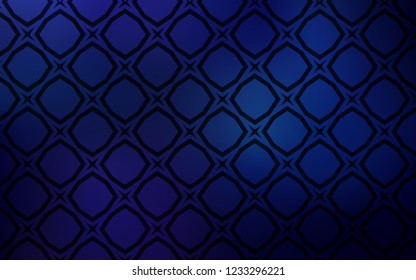 Dark BLUE vector cover with small and big stars. Stars on blurred abstract background with gradient. Pattern for new year ad, booklets.