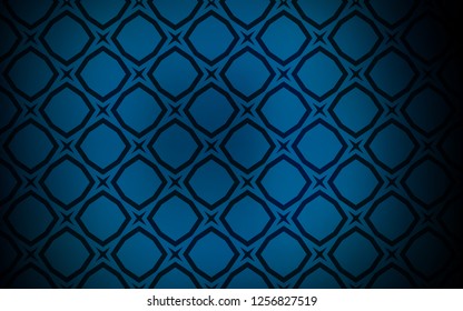 Dark BLUE vector cover with small and big stars. Blurred decorative design in simple style with stars. Pattern for websites, landing pages.
