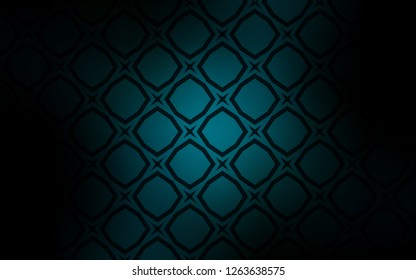 Dark BLUE vector cover with small and big stars. Modern geometrical abstract illustration with stars. Template for sell phone backgrounds.