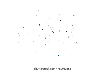 Dark BLUE vector cover with small and big stars. Glitter abstract illustration with colored stars. The pattern can be used for wrapping gifts.