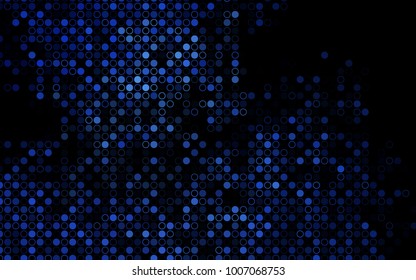 Dark BLUE vector  cover with spots. Modern abstract illustration with colorful water drops. The pattern can be used for aqua ad, booklets.