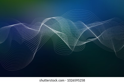 Dark BLUE vector cover with spots. Abstract illustration with colored bubbles in nature style. Beautiful design for your business natural advert.