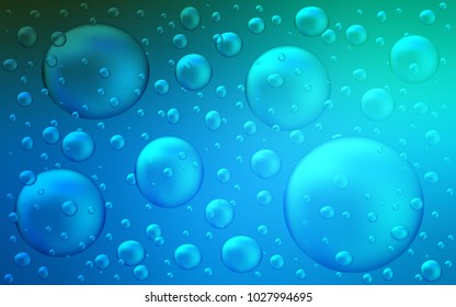 Dark BLUE vector cover with spots. Blurred decorative design in abstract style with bubbles. Beautiful design for your business natural advert.