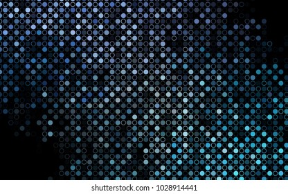 Dark BLUE vector  cover with spots. Blurred decorative design in abstract style with bubbles. Beautiful design for your business natural advert.