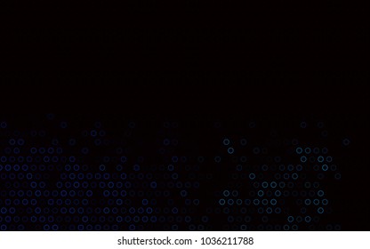 Dark BLUE vector  cover with spots. Blurred decorative design in abstract style with bubbles. New design for ad, poster, banner of your website.