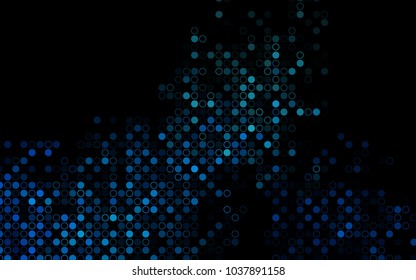 Dark BLUE vector  cover with spots. Modern abstract illustration with colorful water drops. Beautiful design for your business natural advert.