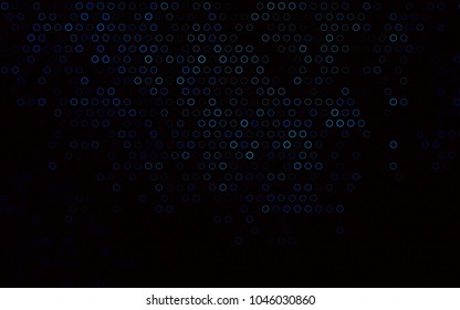 Dark BLUE vector  cover with spots. Blurred bubbles on abstract background with colorful gradient. The pattern can be used for ads, leaflets of liquid.