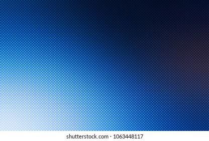 Dark BLUE vector cover with spots. Illustration with set of shining colorful abstract circles. Pattern can be used for futuristic ad, booklets.