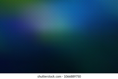 Dark BLUE vector cover with spots. Glitter abstract illustration with blurred drops of rain. New design for ad, poster, banner of your website.