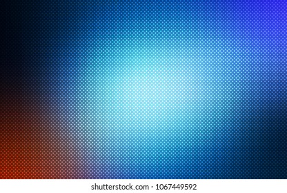 Dark BLUE vector cover with spots. Beautiful colored illustration with blurred circles in nature style. Beautiful design for your business advert.