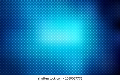 Dark BLUE vector cover with spots. Blurred decorative design in abstract style with bubbles. Completely new template for your brand book.