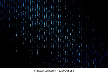 Dark BLUE vector  cover with spots. Illustration with set of shining colorful abstract circles. The pattern can be used for ads, leaflets of liquid.