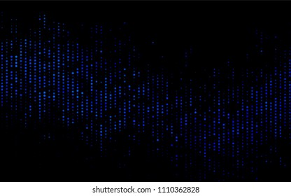Dark BLUE vector  cover with spots. Blurred bubbles on abstract background with colorful gradient. Pattern can be used as texture of water, rain drops.