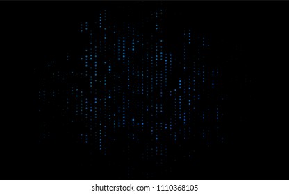 Dark BLUE vector  cover with spots. Blurred bubbles on abstract background with colorful gradient. The pattern can be used for beautiful websites.