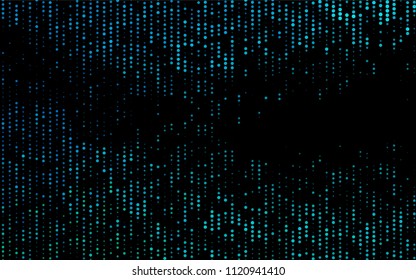 Dark BLUE vector  cover with spots. Illustration with set of shining colorful abstract circles. Completely new template for your brand book.