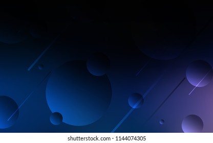 Dark BLUE vector cover with spots. Abstract illustration with colored bubbles in nature style. Beautiful design for your business advert.