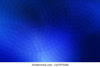 Dark BLUE vector cover with spots. Glitter abstract illustration with blurred drops of rain. Pattern can be used as texture of wallpapers.