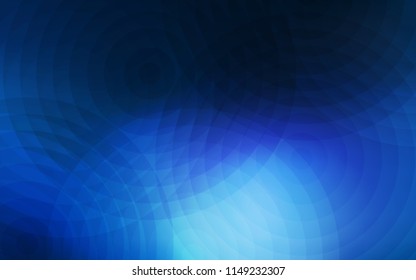 Dark BLUE vector cover with spots. Blurred decorative design in abstract style with bubbles. Pattern can be used for ads, leaflets.