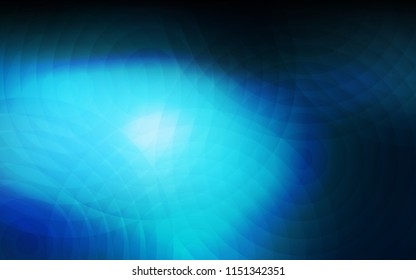 Dark BLUE vector cover with spots. Illustration with set of shining colorful abstract circles. Pattern can be used for ads, leaflets.