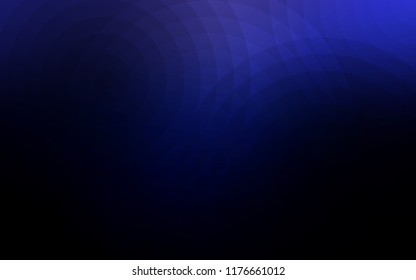 Dark BLUE vector cover with spots. Abstract illustration with colored bubbles in nature style. New design for ad, poster, banner of your website.