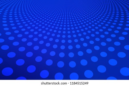 Dark BLUE vector cover with spots. Glitter abstract illustration with blurred drops of rain. Pattern can be used for ads, leaflets.